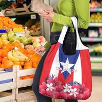 Personalized Puerto Rico Coat Of Arms Grocery Bag