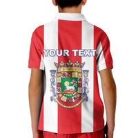 Personalized Puerto Rico Coat Of Arms Kid Polo Shirt - Wonder Print Shop