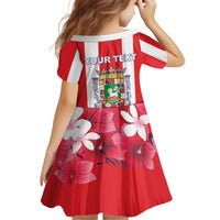 Personalized Puerto Rico Coat Of Arms Kid Short Sleeve Dress - Wonder Print Shop