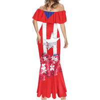 Personalized Puerto Rico Coat Of Arms Mermaid Dress - Wonder Print Shop