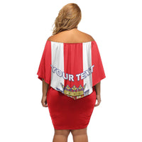 Personalized Puerto Rico Coat Of Arms Off Shoulder Short Dress - Wonder Print Shop