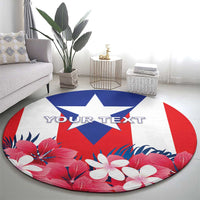 Personalized Puerto Rico Coat Of Arms Round Carpet