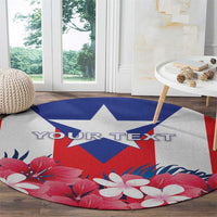 Personalized Puerto Rico Coat Of Arms Round Carpet