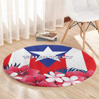 Personalized Puerto Rico Coat Of Arms Round Carpet