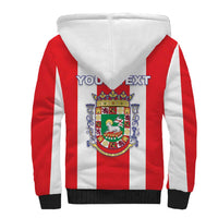 Personalized Puerto Rico Coat Of Arms Sherpa Hoodie - Wonder Print Shop