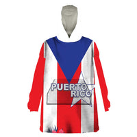 Personalized Puerto Rico Coat Of Arms Wearable Blanket Hoodie - Wonder Print Shop