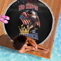 No Kings In America Since 1776 Beach Blanket Eagle Crushing Crown - Wonder Print Shop