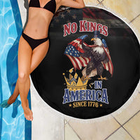 No Kings In America Since 1776 Beach Blanket Eagle Crushing Crown - Wonder Print Shop