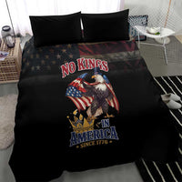 No Kings In America Since 1776 Bedding Set Eagle Crushing Crown - Wonder Print Shop