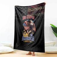 No Kings In America Since 1776 Blanket Eagle Crushing Crown - Wonder Print Shop