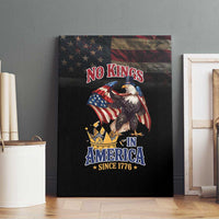 No Kings In America Since 1776 Canvas Wall Art Eagle Crushing Crown - Wonder Print Shop