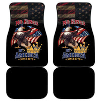 No Kings In America Since 1776 Car Mats Eagle Crushing Crown - Wonder Print Shop