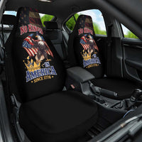 No Kings In America Since 1776 Car Seat Cover Eagle Crushing Crown - Wonder Print Shop