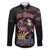 No Kings In America Since 1776 Family Matching Puletasi and Hawaiian Shirt Eagle Crushing Crown - Wonder Print Shop