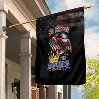 No Kings In America Since 1776 Garden Flag Eagle Crushing Crown - Wonder Print Shop