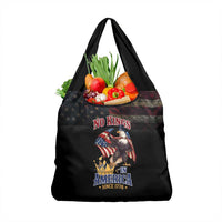 No Kings In America Since 1776 Grocery Bag Eagle Crushing Crown - Wonder Print Shop
