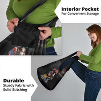 No Kings In America Since 1776 Grocery Bag Eagle Crushing Crown - Wonder Print Shop