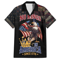 No Kings In America Since 1776 Hawaiian Shirt Eagle Crushing Crown - Wonder Print Shop
