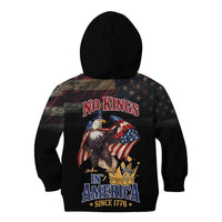 No Kings In America Since 1776 Kid Hoodie Eagle Crushing Crown - Wonder Print Shop