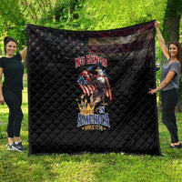 No Kings In America Since 1776 Quilt Eagle Crushing Crown - Wonder Print Shop