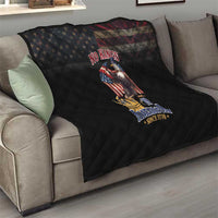 No Kings In America Since 1776 Quilt Eagle Crushing Crown - Wonder Print Shop