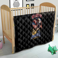 No Kings In America Since 1776 Quilt Eagle Crushing Crown - Wonder Print Shop