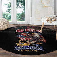 No Kings In America Since 1776 Round Carpet Eagle Crushing Crown - Wonder Print Shop
