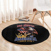 No Kings In America Since 1776 Round Carpet Eagle Crushing Crown - Wonder Print Shop