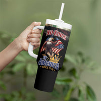 No Kings In America Since 1776 Tumbler With Handle Eagle Crushing Crown - Wonder Print Shop
