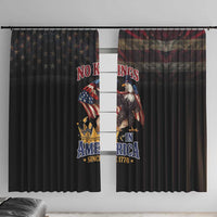 No Kings In America Since 1776 Window Curtain Eagle Crushing Crown - Wonder Print Shop