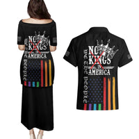 No Kings In America LGBT Couples Matching Puletasi and Hawaiian Shirt We the People Say No - Wonder Print Shop
