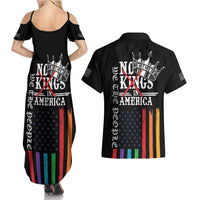 No Kings In America LGBT Couples Matching Summer Maxi Dress and Hawaiian Shirt We the People Say No - Wonder Print Shop
