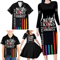 No Kings In America LGBT Family Matching Long Sleeve Bodycon Dress and Hawaiian Shirt We the People Say No - Wonder Print Shop