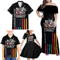 No Kings In America LGBT Family Matching Off Shoulder Maxi Dress and Hawaiian Shirt We the People Say No - Wonder Print Shop