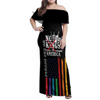 No Kings In America LGBT Family Matching Off Shoulder Maxi Dress and Hawaiian Shirt We the People Say No - Wonder Print Shop
