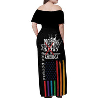No Kings In America LGBT Family Matching Off Shoulder Maxi Dress and Hawaiian Shirt We the People Say No - Wonder Print Shop