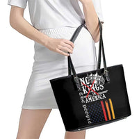 No Kings In America LGBT Leather Tote Bag We the People Say No - Wonder Print Shop