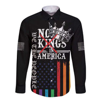 No Kings In America LGBT Long Sleeve Button Shirt We the People Say No - Wonder Print Shop