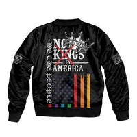 No Kings In America LGBT Sleeve Zip Bomber Jacket We the People Say No - Wonder Print Shop