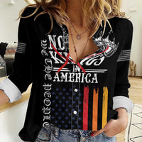 No Kings In America LGBT Women Casual Shirt We the People Say No - Wonder Print Shop
