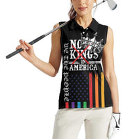 No Kings In America LGBT Women Sleeveless Polo Shirt We the People Say No - Wonder Print Shop