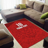 Custom Czech Republic Football Red Version Area Rug Go Champion Sporty Style LT18