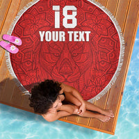 Custom Czech Republic Football Red Version Beach Blanket Go Champion Sporty Style LT18