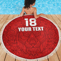 Custom Czech Republic Football Red Version Beach Blanket Go Champion Sporty Style LT18