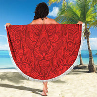Custom Czech Republic Football Red Version Beach Blanket Go Champion Sporty Style LT18
