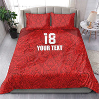 Custom Czech Republic Football Red Version Bedding Set Go Champion Sporty Style LT18