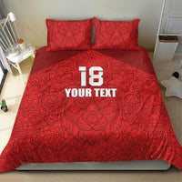 Custom Czech Republic Football Red Version Bedding Set Go Champion Sporty Style LT18