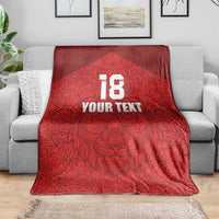 Custom Czech Republic Football Red Version Blanket Go Champion Sporty Style LT18