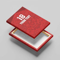 Custom Czech Republic Football Red Version Canvas Wall Art Go Champion Sporty Style LT18