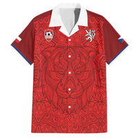 Custom Czech Republic Football Red Version Family Matching Puletasi and Hawaiian Shirt Go Champion Sporty Style LT18